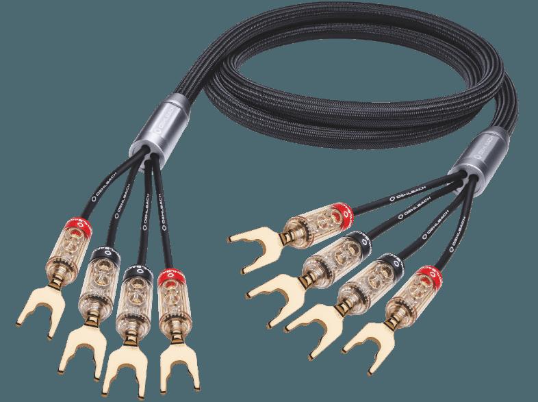 OEHLBACH High-End-Bi-Wiring-Lautsprecherkabel mit Kabelschuh-Verbinder XXL Fusion Four.4 200