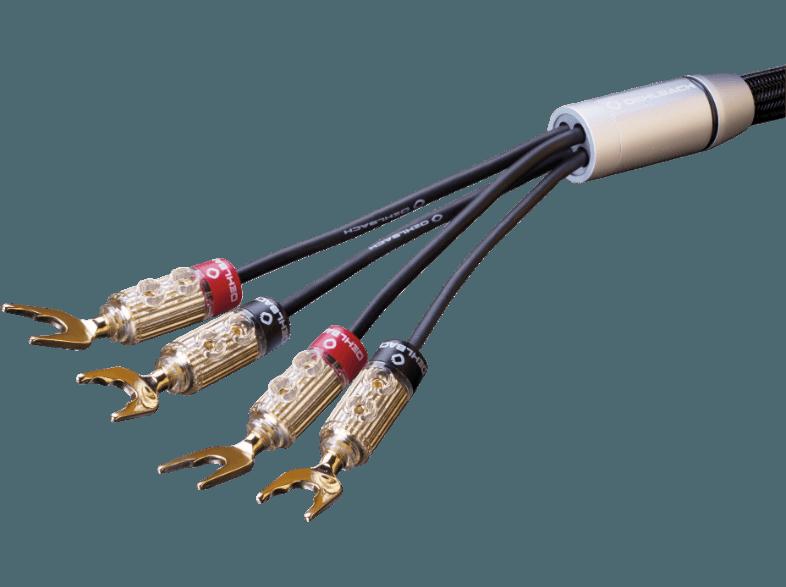 OEHLBACH High-End-Bi-Wiring-Lautsprecherkabel mit Kabelschuh-Verbinder XXL Fusion Four.4 200