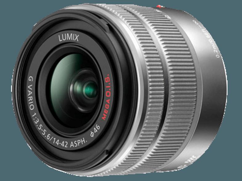 PANASONIC Lumix DMC-GX8KEG-S    Objektiv 14-42 mm f/3.5-5.6 (20.3 Megapixel, Live-MOS), PANASONIC, Lumix, DMC-GX8KEG-S, , Objektiv, 14-42, mm, f/3.5-5.6, 20.3, Megapixel, Live-MOS,