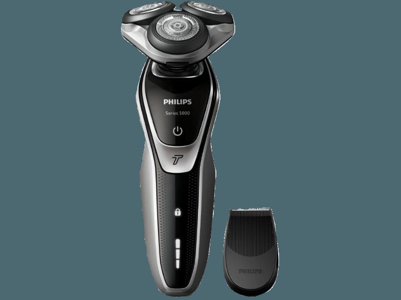 PHILIPS Shaver Series 5000 S5320/06 Trockenrasierer Schwarz/Grau (Super Lift & Cut System)