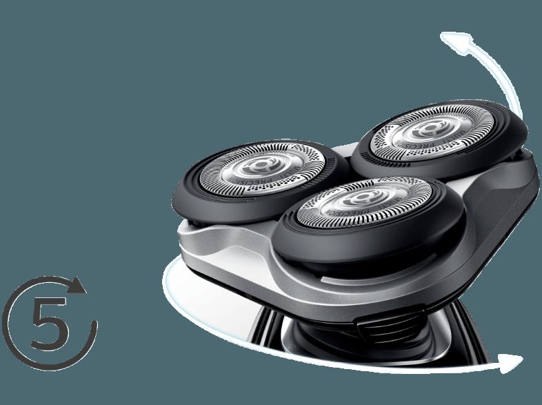 PHILIPS Shaver Series 5000 S5320/06 Trockenrasierer Schwarz/Grau (Super Lift & Cut System)