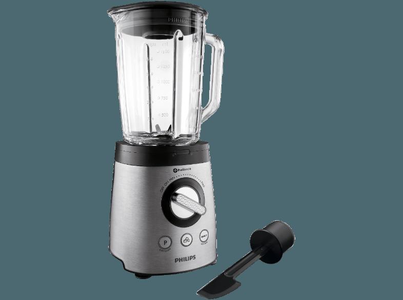 PHILIPS Standmixer HR2195/08 mit ProBlend 6 Standmixer Edelstahl (900 Watt, 2 Liter (1.5 Liter mit Speisen))