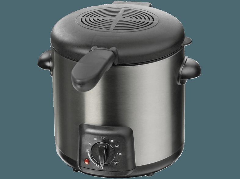 STEBA DF 90 Mini-Fritteuse mit Fondue Edelstahl/Schwarz (250 g, 0.84 kW), STEBA, DF, 90, Mini-Fritteuse, Fondue, Edelstahl/Schwarz, 250, g, 0.84, kW,