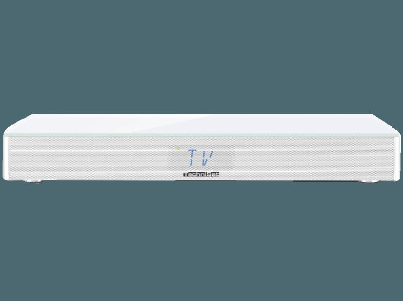 TECHNISAT 0011/9620 AudioMaster BT mit Glasdekor - Soundbar (App-steuerbar, Silber)