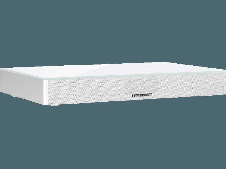 TECHNISAT 0011/9620 AudioMaster BT mit Glasdekor - Soundbar (App-steuerbar, Silber)