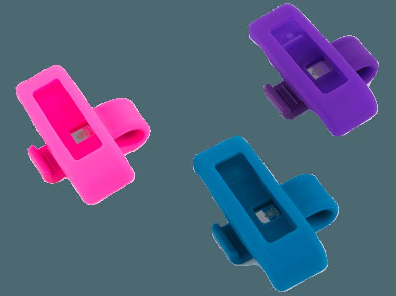 TRACTIVE TRAPC6 Blau, Violett und Pink (Halsbandclips)