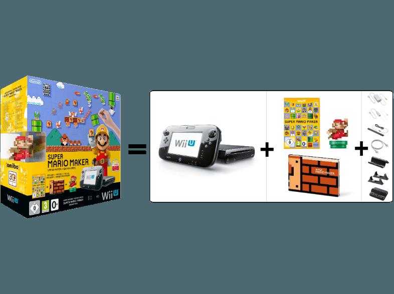 Wii U Limited Edition Super Mario Maker Premium Pack Schwarz, Wii, U, Limited, Edition, Super, Mario, Maker, Premium, Pack, Schwarz