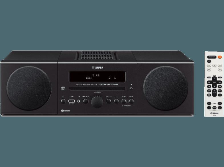 YAMAHA MCR-B043 Kompaktanlage (Radio, CD, USB, Bluetooth, Schwarz)
