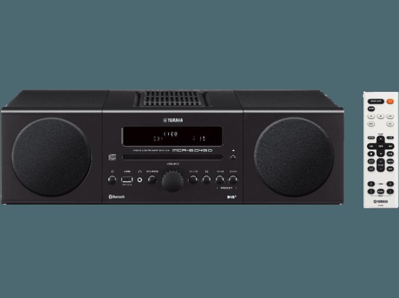 YAMAHA MCR-B043DAB Kompaktanlage (CD, Radio, USB, Bluetooth, Schwarz), YAMAHA, MCR-B043DAB, Kompaktanlage, CD, Radio, USB, Bluetooth, Schwarz,