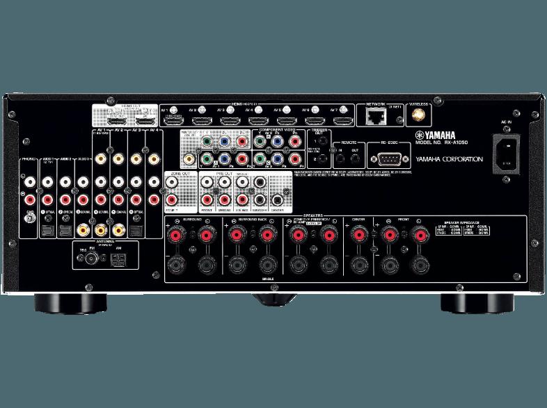 YAMAHA RX-A1050 AV Receiver (7 Kanäle, 165 Watt pro Kanal, Schwarz)