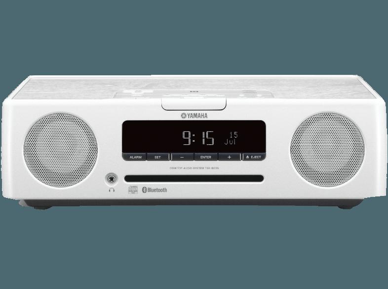 YAMAHA TSX-B235 Audiosystem (Radio, CD, USB, Bluetooth, Weiß)