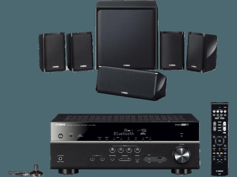 YAMAHA YHT-4920 5.1 Heimkino-System (5.1 AV-Receiver, 5.1 Lautsprechersystem, Bluetooth, App-steuerbar, Schwarz)