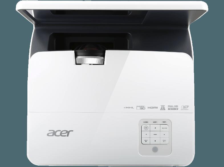 ACER U5520B 3D Beamer (Full-HD, 3D, 3000 ANSI Lumen, DLP® 3D Ready BrilliantColor™0.65