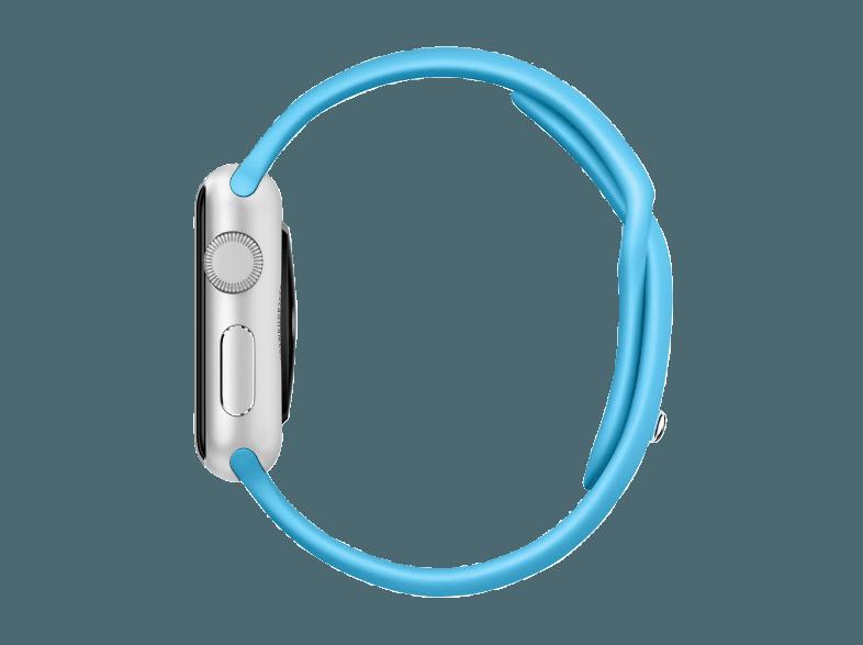 APPLE Watch 38 mm Aluminium mit Sportband (ML2CGFD/A) Blau (Smart Watch), APPLE, Watch, 38, mm, Aluminium, Sportband, ML2CGFD/A, Blau, Smart, Watch,