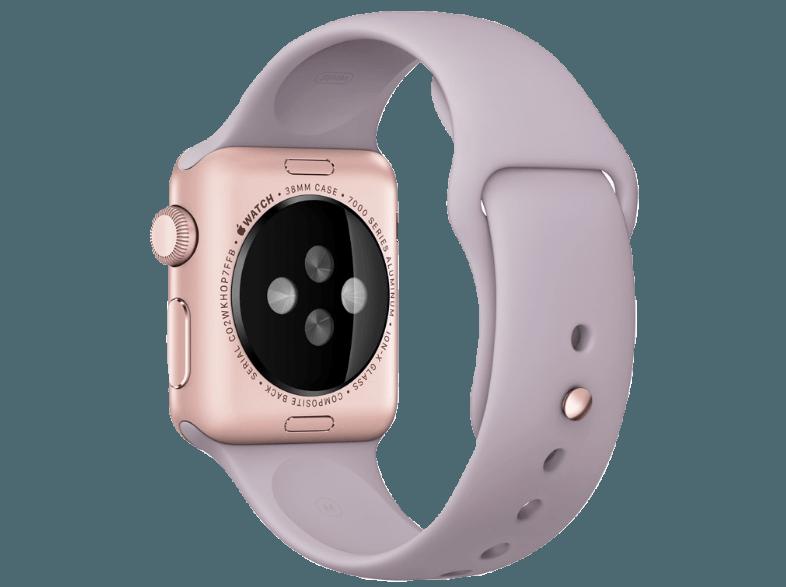 APPLE Watch 38 mm Aluminium mit Sportband (MLCH2FD/A) Rosegold/Lavender (Smart Watch), APPLE, Watch, 38, mm, Aluminium, Sportband, MLCH2FD/A, Rosegold/Lavender, Smart, Watch,