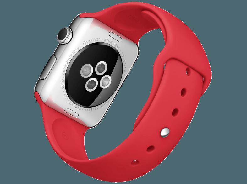 APPLE Watch 42 mm Edelstahlgehäuse mit Sportarmband (MLLD2FD/A) (Product) Rot (Smart Watch), APPLE, Watch, 42, mm, Edelstahlgehäuse, Sportarmband, MLLD2FD/A, , Product, Rot, Smart, Watch,