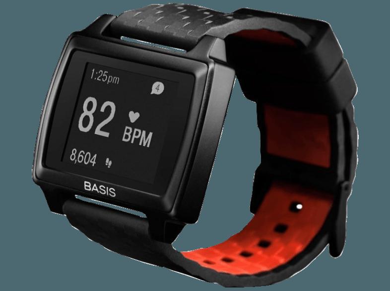 BASIS Peak Schwarz (Fitness- und Schlaftracker, Wearable, Uhr)