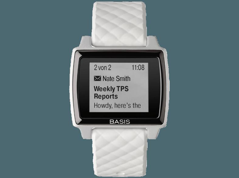 BASIS Peak Weiß (Fitness- und Schlaftracker, Wearable, Uhr), BASIS, Peak, Weiß, Fitness-, Schlaftracker, Wearable, Uhr,