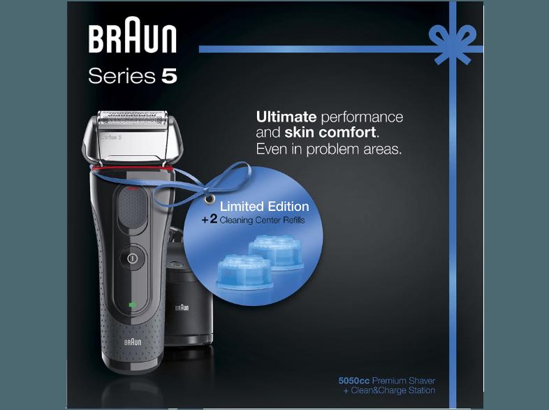 BRAUN 5050 CC   CCR 2 Herrenrasierer Schwarz (FlexMotionTec)