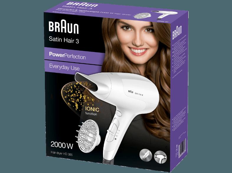 BRAUN HD 385  (Weiß, 2000 Watt), BRAUN, HD, 385, , Weiß, 2000, Watt,