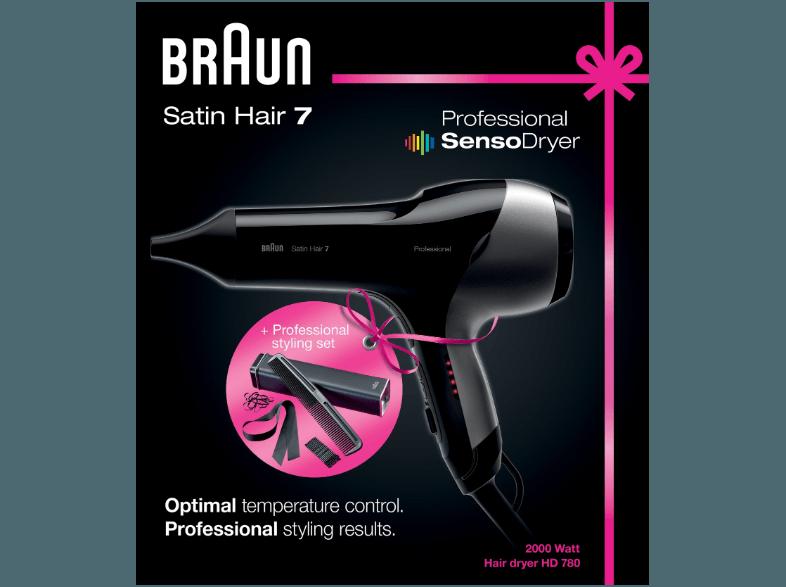 BRAUN HD 780  (Schwarz, 2000 Watt), BRAUN, HD, 780, , Schwarz, 2000, Watt,