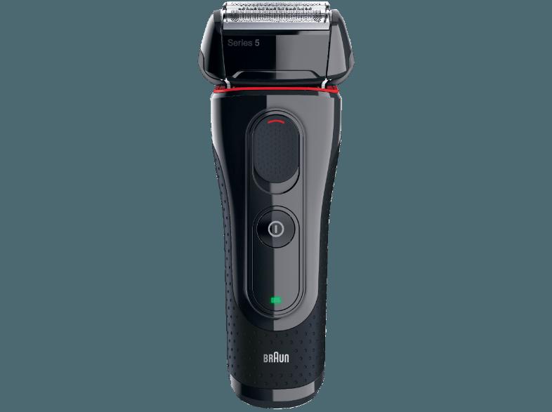 BRAUN SERIES 5 5030 S Herrenrasierer Schwarz/Rot (Smart Foil Technologie)