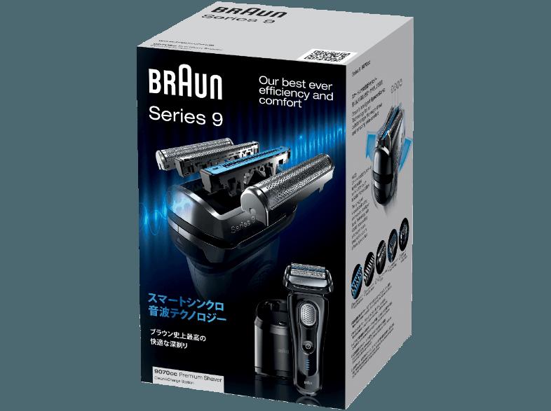 BRAUN SERIES 9 9070 CC Herrenrasierer Schwarz/Silber (Clean&Renew), BRAUN, SERIES, 9, 9070, CC, Herrenrasierer, Schwarz/Silber, Clean&Renew,