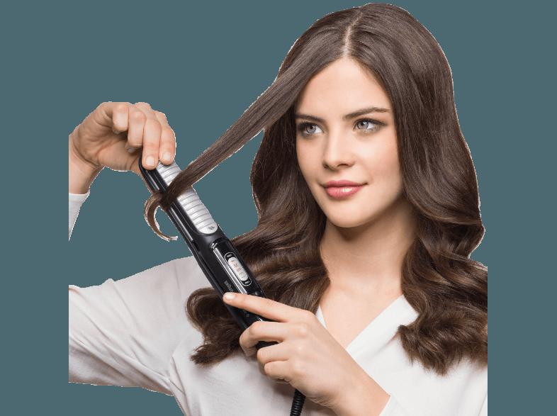 BRAUN ST 550 Satin Hair 5 Multistyler (Eloxal-Keramikplatten ,Temperaturstufen: 5 Einstellstufen)