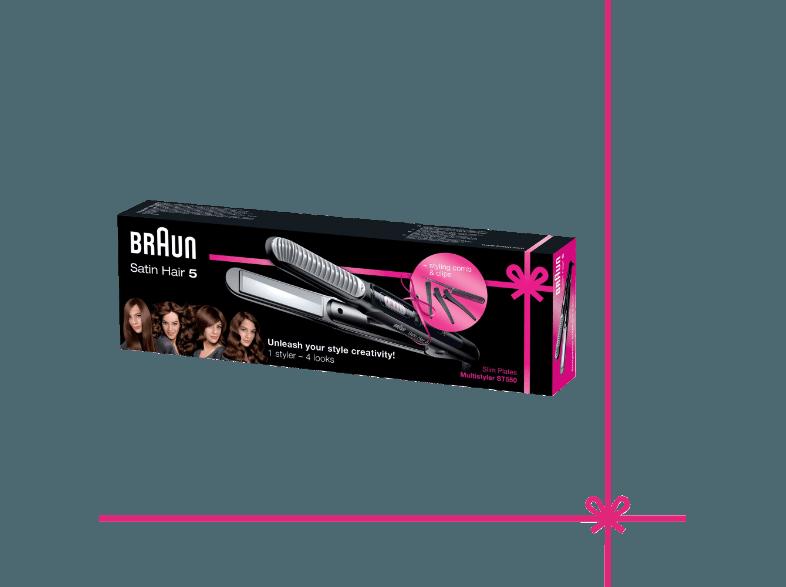 BRAUN ST 550 Satin Hair 5 Multistyler (Eloxal-Keramikplatten ,Temperaturstufen: 5 Einstellstufen)