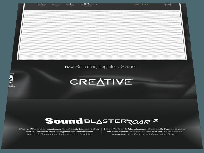 CREATIVE 51MF8190AA002 SB ROAR 2 BT WL Lautsprecher Weiß