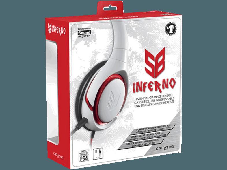 CREATIVE SB INFERNO Gaming Headset Weiß/Rot