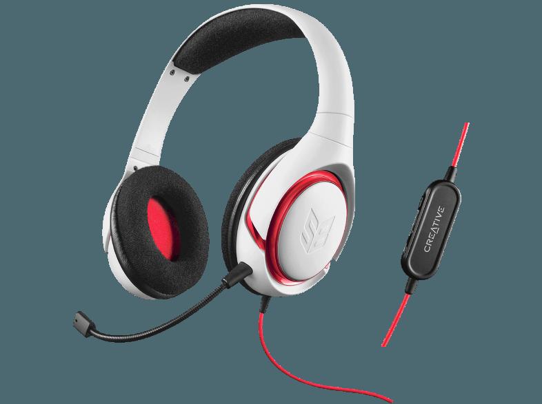 CREATIVE SB INFERNO Gaming Headset Weiß/Rot, CREATIVE, SB, INFERNO, Gaming, Headset, Weiß/Rot