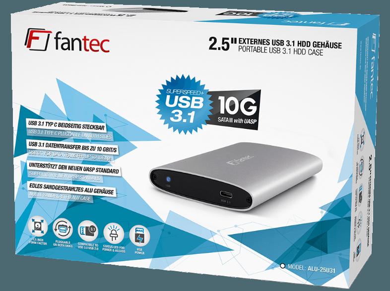 FANTEC 1795 ALU-25U31  2.5 Zoll extern