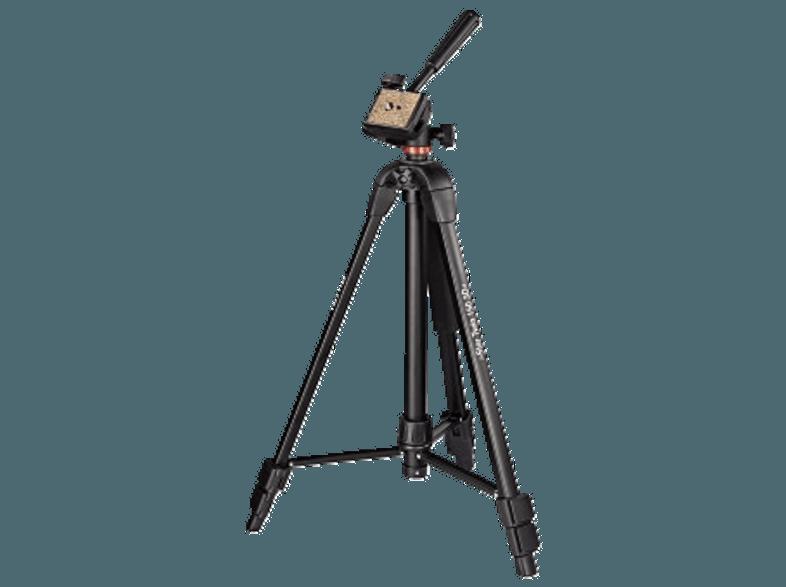 HAMA 004289 Star Twin 150 3D Dreibein Stativ, Schwarz, (Ausziehbar bis 1500 mm)