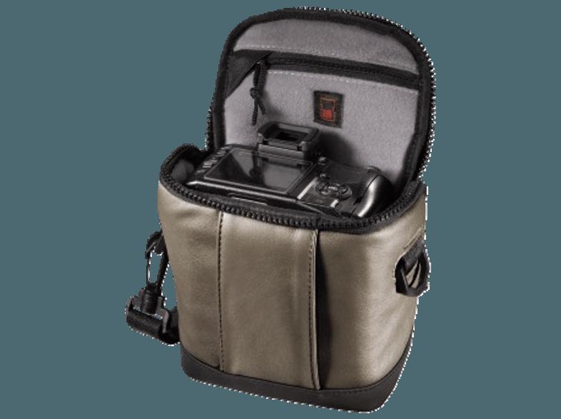 HAMA 126689 Treviso 100 Tasche für Digitalkamera mit Zubehör (Farbe: Terra)