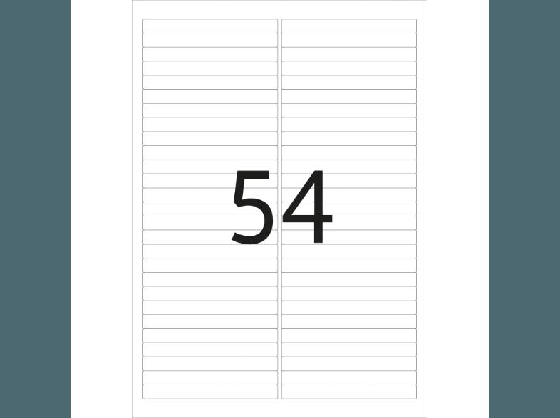 HERMA 10015 Ablösbare Beschriftungsstreifen 96x10 mm A4 1350 St.