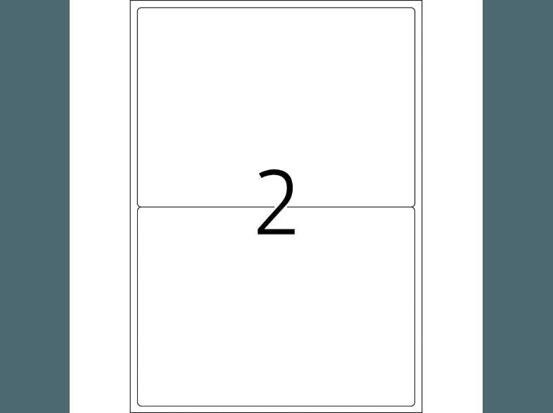 HERMA 10020 Ablösbare Etiketten 199.6x143.5 mm A4 50 St.