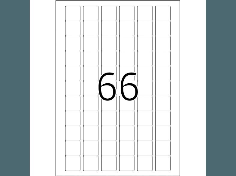 HERMA 10107 Ablösbare Etiketten 25.4x25.4 mm A4 1650 St.