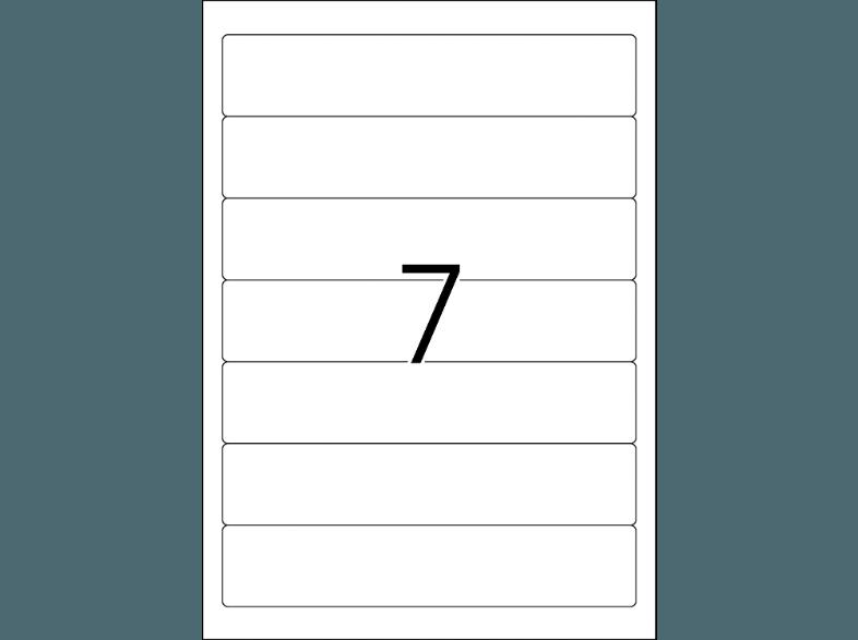 HERMA 10155 Ablösbare Ordneretiketten 192x38 mm A4 175 St.
