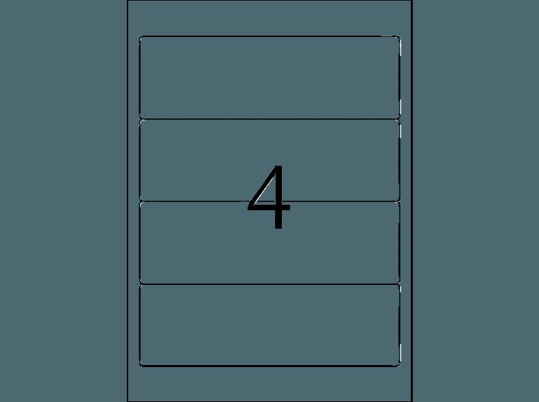HERMA 10165 Ablösbare Ordneretiketten 192x61 mm A4 100 St.