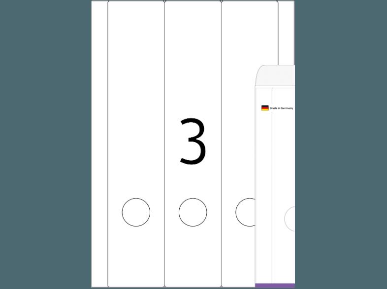 HERMA 10180 Ablösbare Ordneretiketten 59x297 mm A4 75 St.