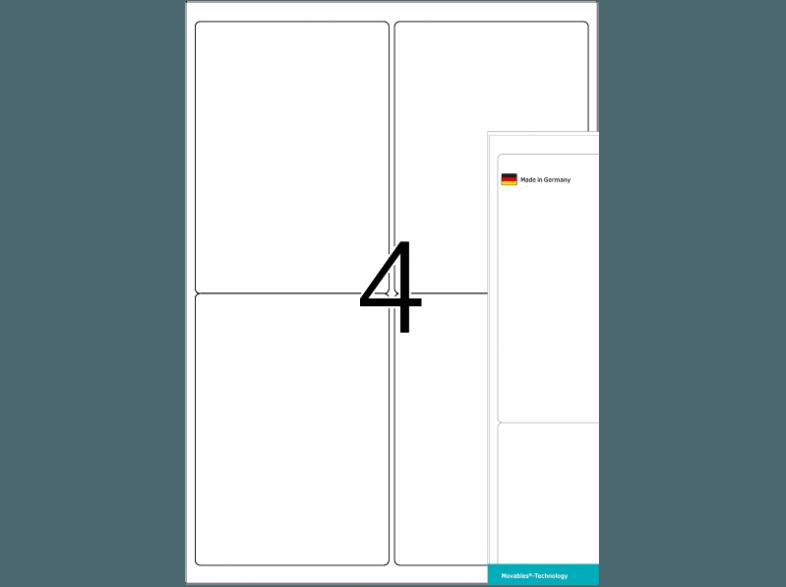 HERMA 10313 Repositionierbare Adressetiketten 99.1x139 mm A4 400 St., HERMA, 10313, Repositionierbare, Adressetiketten, 99.1x139, mm, A4, 400, St.