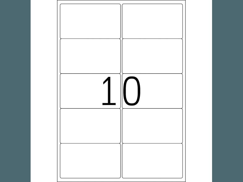 HERMA 10316 Repositionierbare Adressetiketten 99.1x57 mm A4 100 St., HERMA, 10316, Repositionierbare, Adressetiketten, 99.1x57, mm, A4, 100, St.