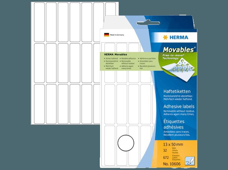 HERMA 10606 Vielzwecketiketten 13x50 mm  672 St.