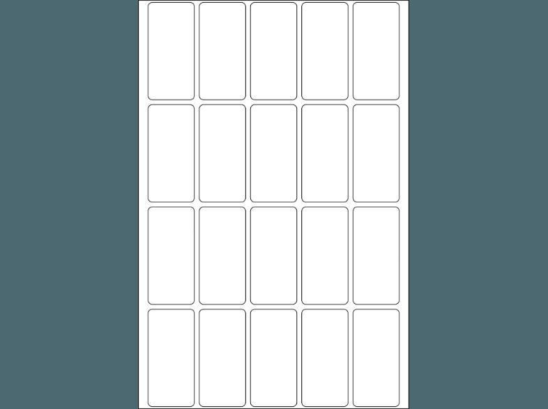 HERMA 10609 Vielzwecketiketten 19x40 mm  64 St.