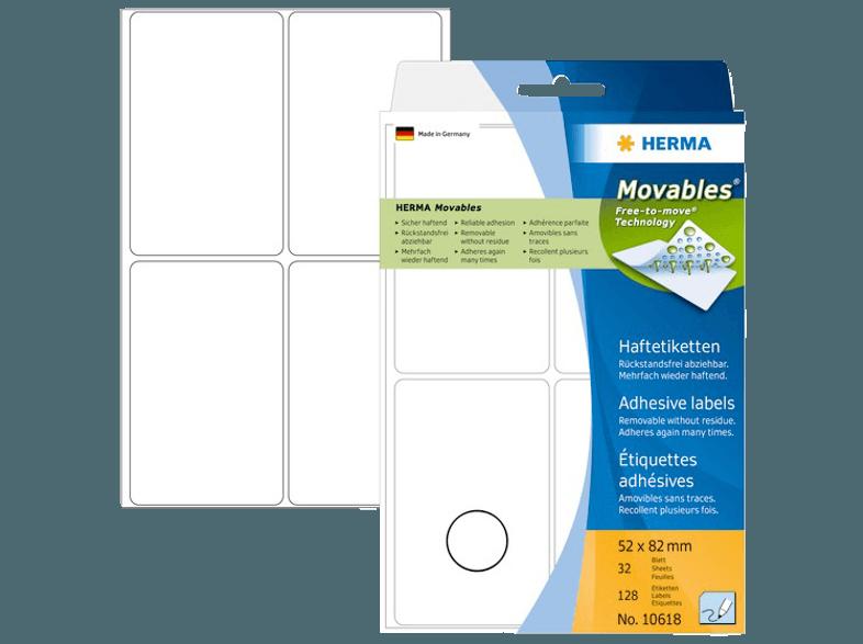 HERMA 10618 Vielzwecketiketten 52x82 mm  128 St.