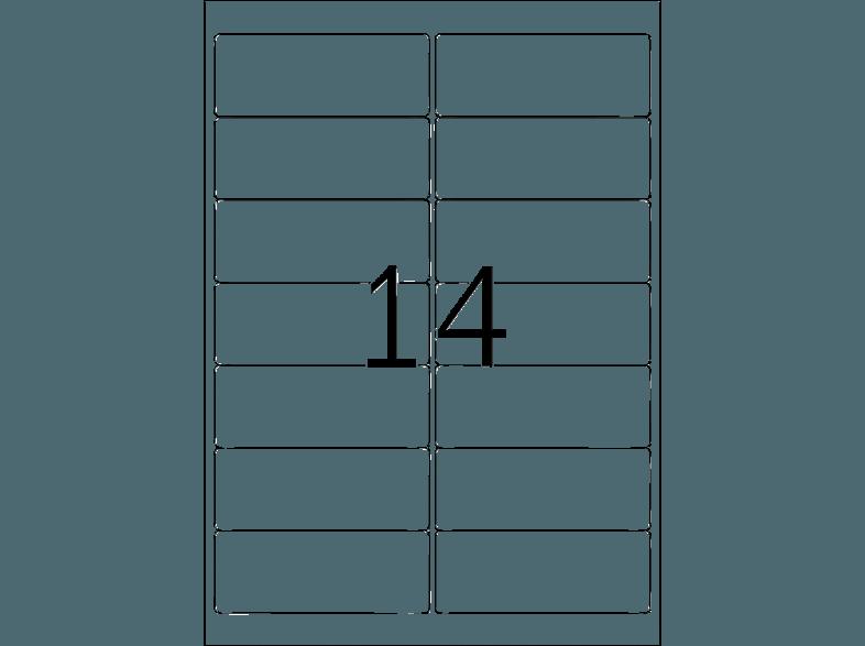 HERMA 10826 Adressetiketten Recyclingpapier 99.1x38.1 mm A4 1400 St.