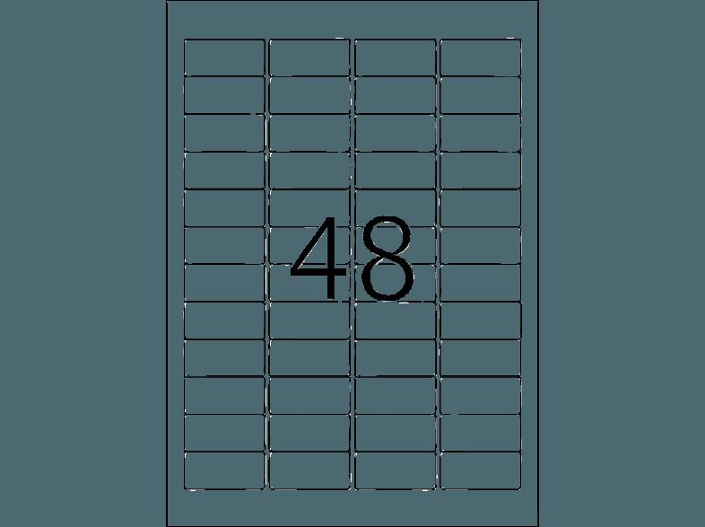 HERMA 10902 Power Etiketten 45.7x21.2 mm A4 1200 St.