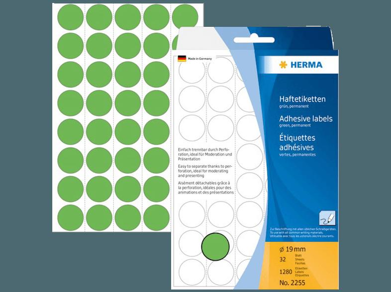 HERMA 2255 Vielzwecketiketten/Farbpunkte rund Ø 19 mm  128 St.