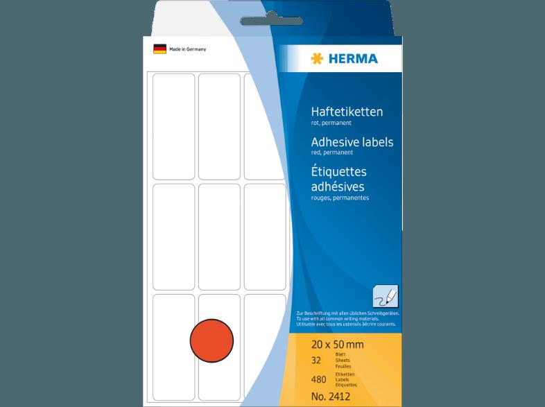 HERMA 2412 Vielzwecketiketten 20x50 mm  480 St.